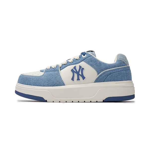 Giày MLB Korea Chunky Liner Denim Basic New York Yankees Blue