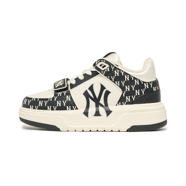 Giày MLB Cổ Cao Korea Chunky Liner Mid Classic Monogram New York Yankees Black
