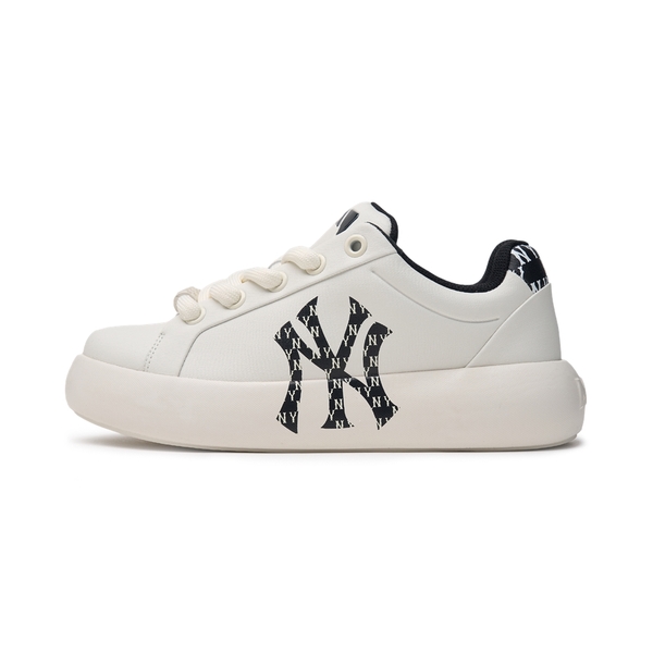 Giày MLB Korea Chunky Classic Base Heel Monogram New York Yankees Black
