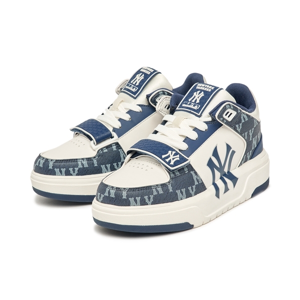 Giày MLB Cổ Cao Chunky Liner Mid Denim New York Yankees D.Navy