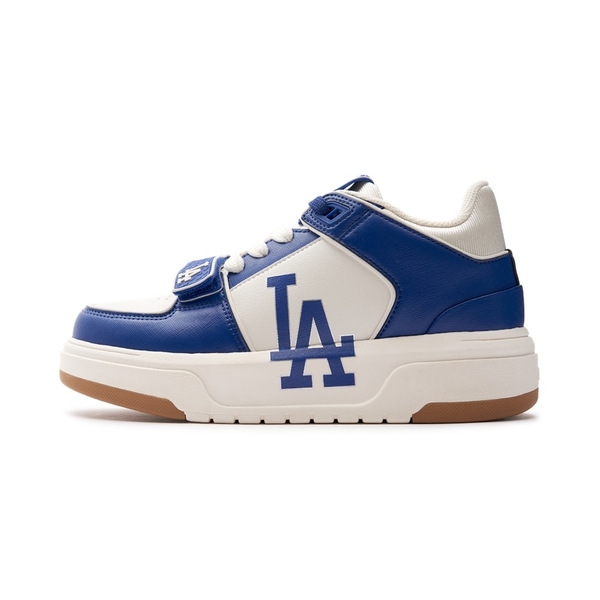 Giày MLB Cổ Cao Chunky Liner Mid Saffiano LA Dodgers Blue