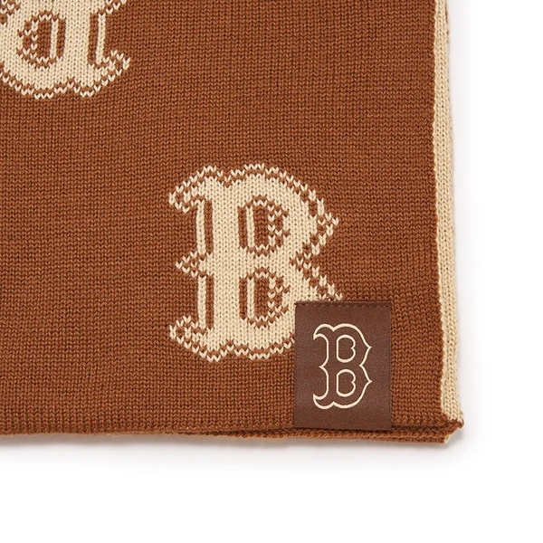 Khăn Quàng Cổ MLB Monogram Boston Red Sox Brown