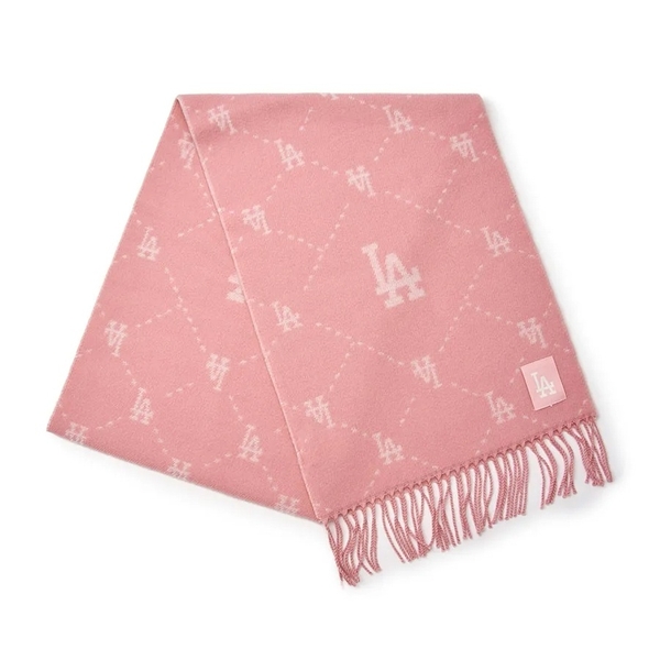 Khăn Quàng Cổ MLB Diamond Monogram Muffler LA Dodgers Pink