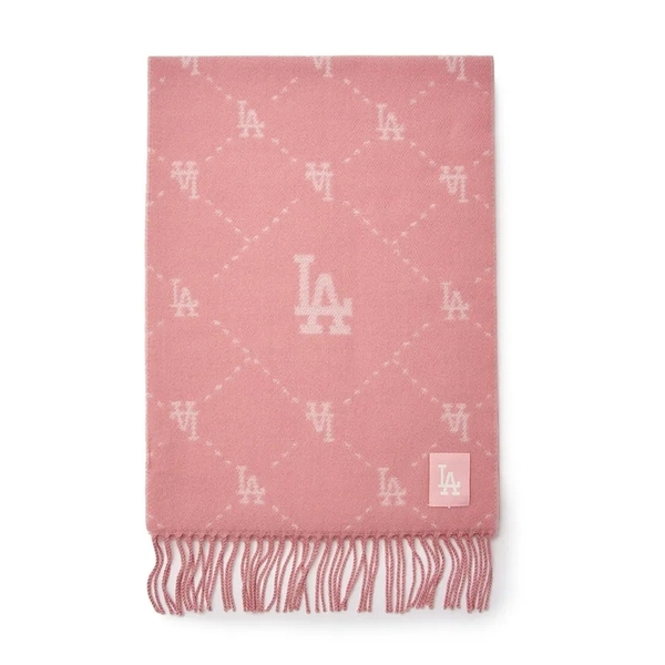Khăn Quàng Cổ MLB Diamond Monogram Muffler LA Dodgers Pink