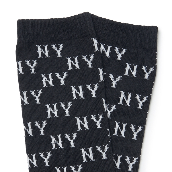 MLB Vietnam MLB Classic Monogram Socks NY Black 3ASOMM13N50BKS MLB