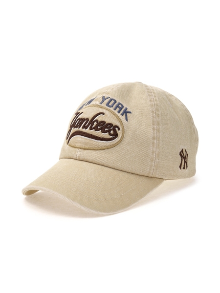 Mũ Lưỡi Trai MLB Varsity Vintage Culsive Stitch Unstructured Ball Cap New York Yankees Beige