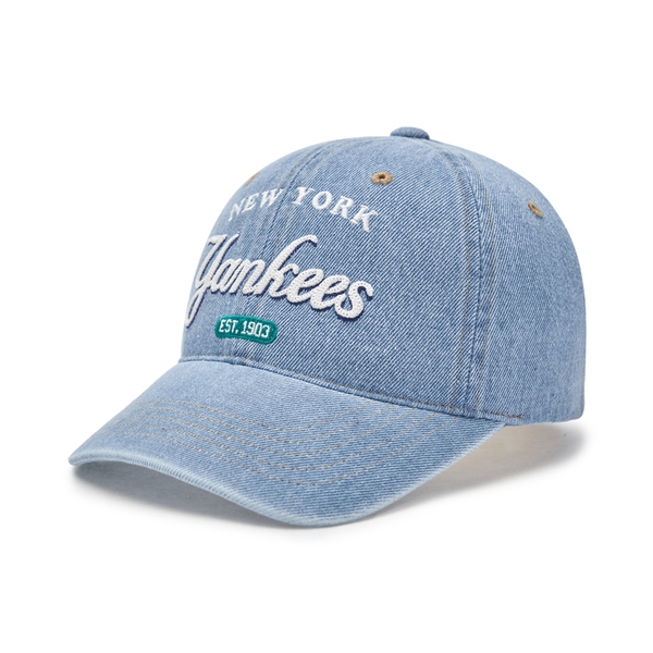 Mũ Lưỡi Trai MLB Color Denim Unstructured Ball Cap New York Yankees Blue