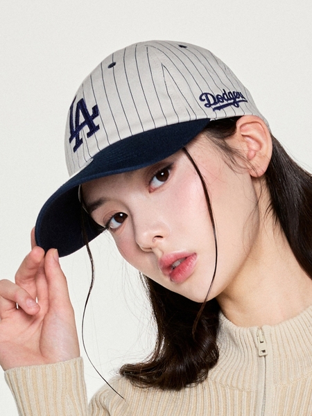Mũ Lưỡi Trai MLB Signature Stripe Unstructured Ball Cap LA Dodgers Navy [Karina PICK]
