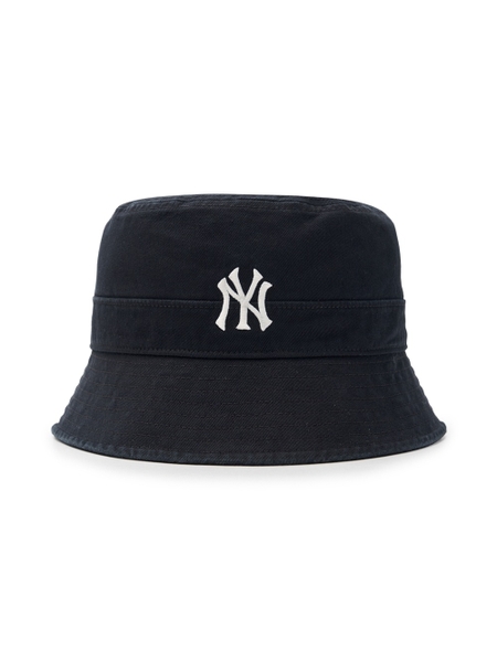 Nón Bucket MLB Basic One-Point Washed Bucket Hat New York Yankees Black