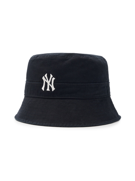 Nón Bucket MLB Basic One-Point Washed Bucket Hat New York Yankees Black