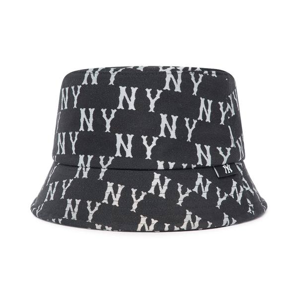 Nón MLB Bic Classic Monogram Bucket Hat New York Yankees Black