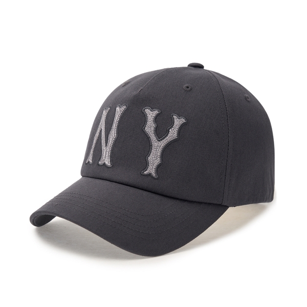 Nón MLB Korea Basic Coopers Washed Unstructured Ball Cap New York Yankees Grey