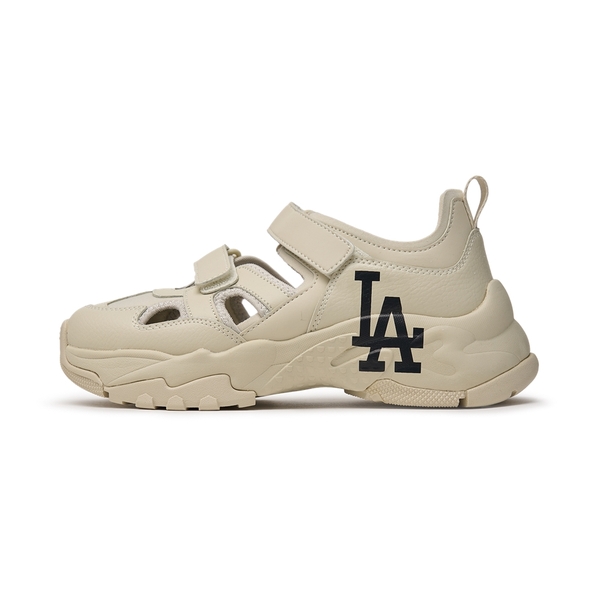 Sandals MLB Korea [Women's Size] BigBall Chunky Mask LA Dodgers Cream