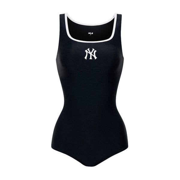 Váy MLB Womens Monogram Short Sleeve One Piece New York Yankees  3FOPM012350BKS