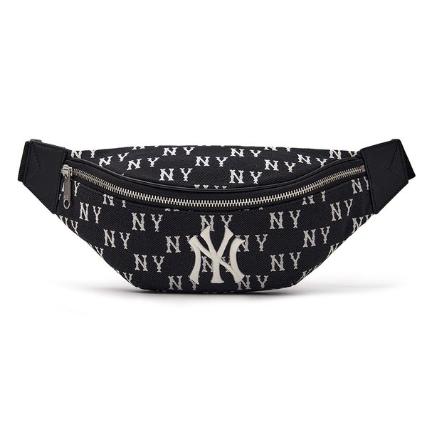 Túi MLB Korea Classic Mono Jacquard Hip Sack New York Yankees Black