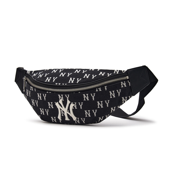 Túi MLB Korea Classic Mono Jacquard Hip Sack New York Yankees Black