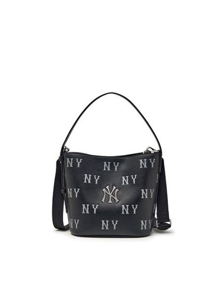 Túi MLB Classic Mono Embossed Bucket Bag New York Yankees Black