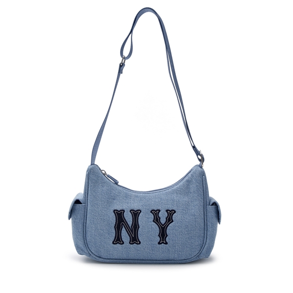 Túi MLB Korea [KIDS] Denim Hobo Bag New York Yankees Blue