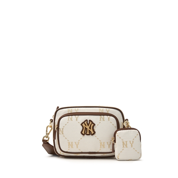 Túi MLB Korea [KIDS] Dia Mono Camera Bag New York Yankees Cream