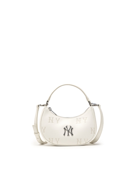 Túi MLB Classic Mono Embossed Mini Crossbody Bag New York Yankees Cream