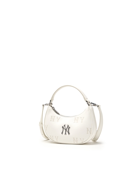 Túi MLB Classic Mono Embossed Mini Crossbody Bag New York Yankees Cream