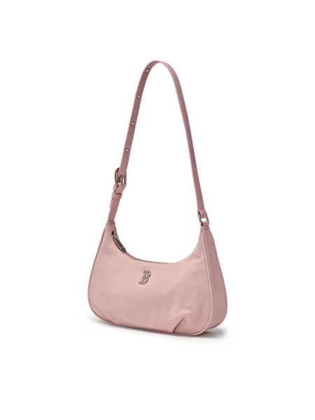 Túi MLB Basic Vintage Nylon Hobo Bag Boston Red Sox Pink [Karina PICK]