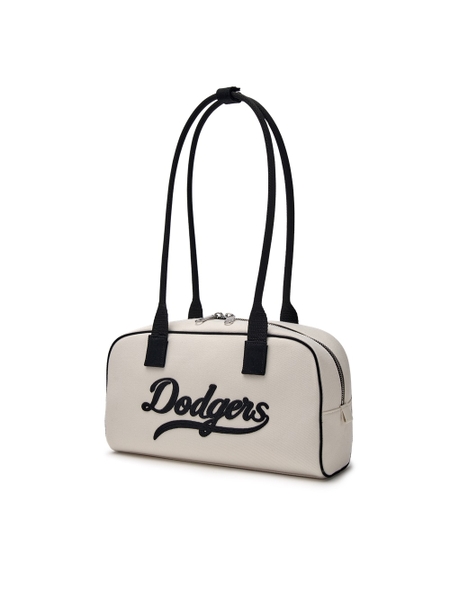 Túi MLB Korea Varsity Culsive Denim Shoulder Bag LA Dodgers Cream