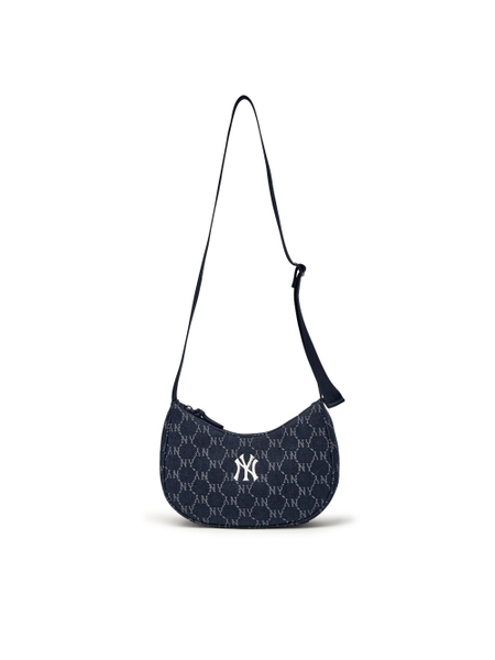 Túi MLB Dia Mono Denim JQD Hobo Bag New York Yankees Indigo