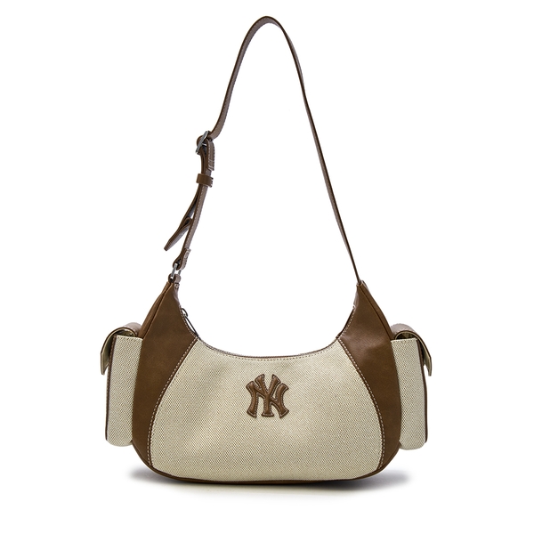 Túi MLB Canvas Vintage Cargo Bag New York Yankees Cream