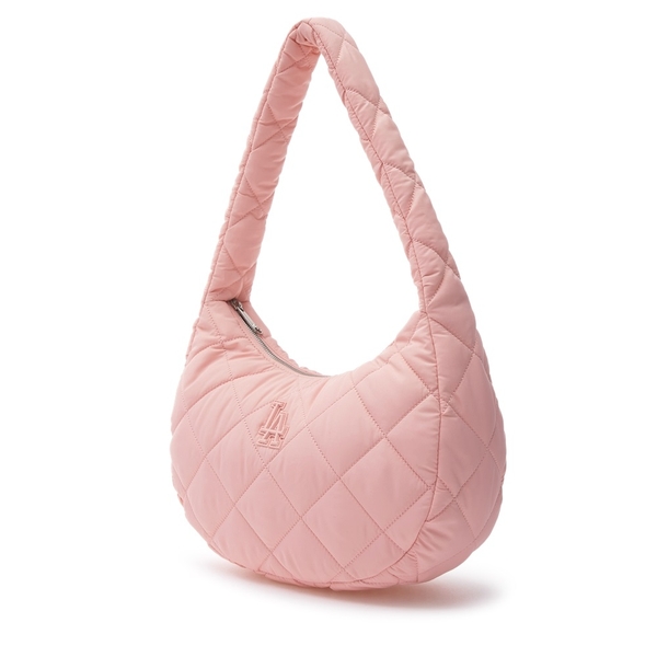 Túi MLB Korea Quilted Hobo Bag Medium LA Dodgers Peach