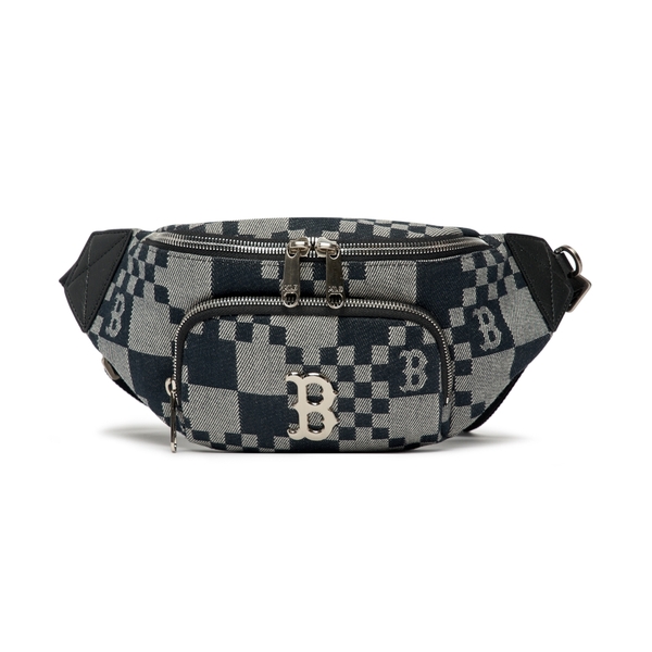 Túi MLB Checkerboard Jacquard Hip Sack Boston Red Sox Black