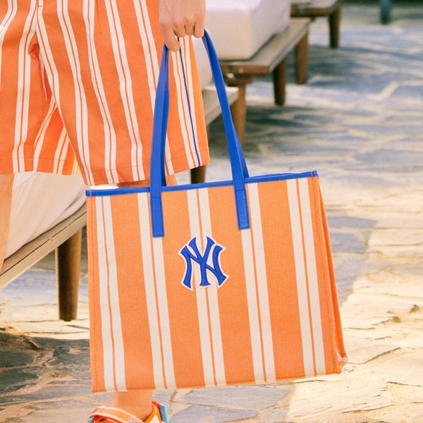 Túi MLB Ethnic Stripe Tote Bag New York Yankees L.Orange
