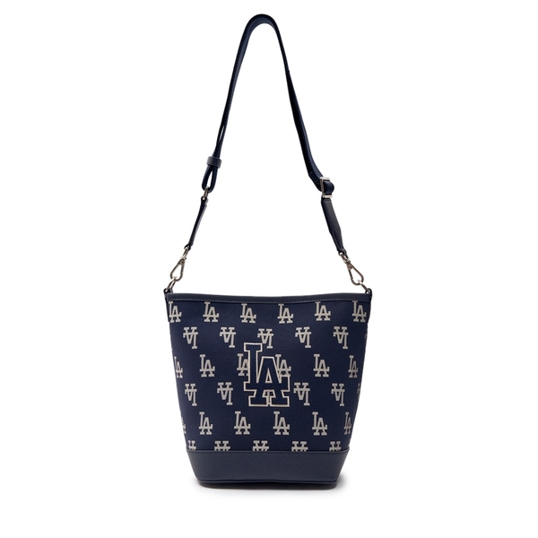 Túi MLB Korea Big Classic Monogram Jacquard Bucket Bag LA Dodgers D.Navy