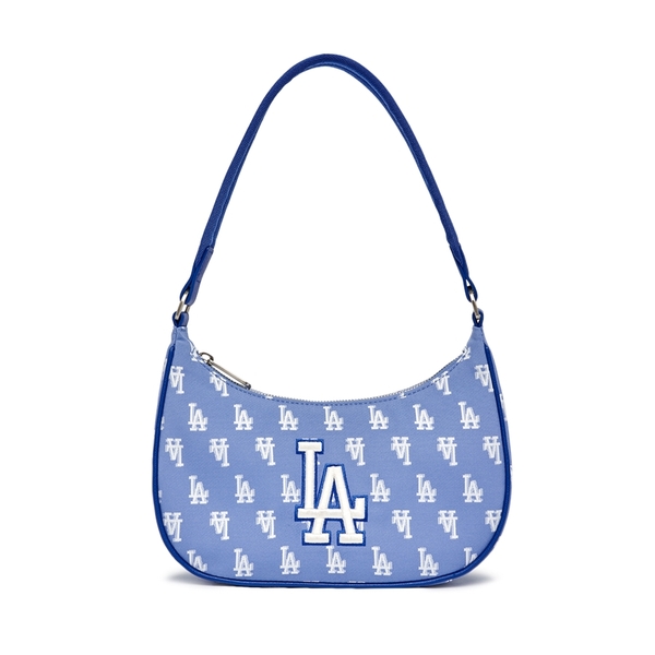 Túi MLB Monogram Jacquard Shoulder Bag LA Dodgers L.Blue