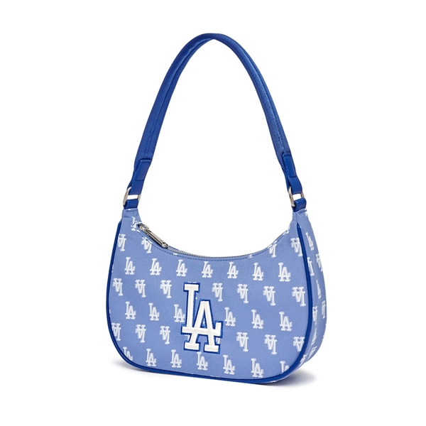 Túi MLB Monogram Jacquard Shoulder Bag LA Dodgers L.Blue