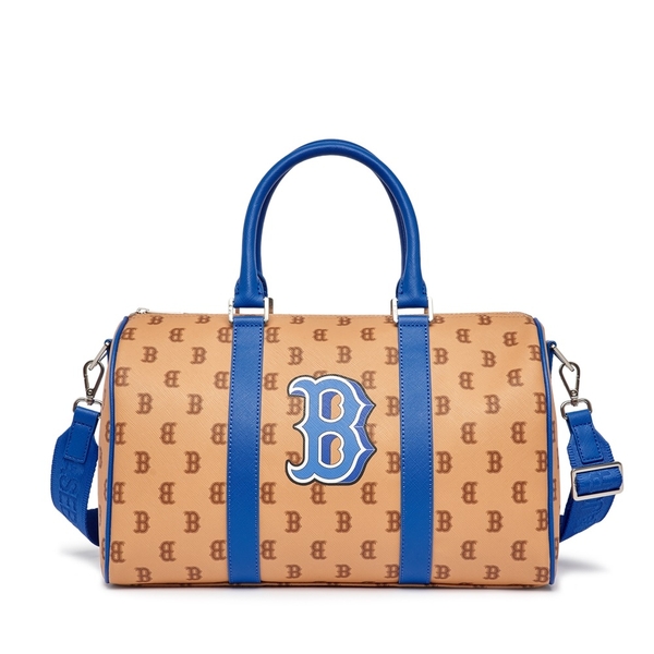 Túi MLB Monotive Coated Canvas Boston Bag M Boston Red Sox Sand