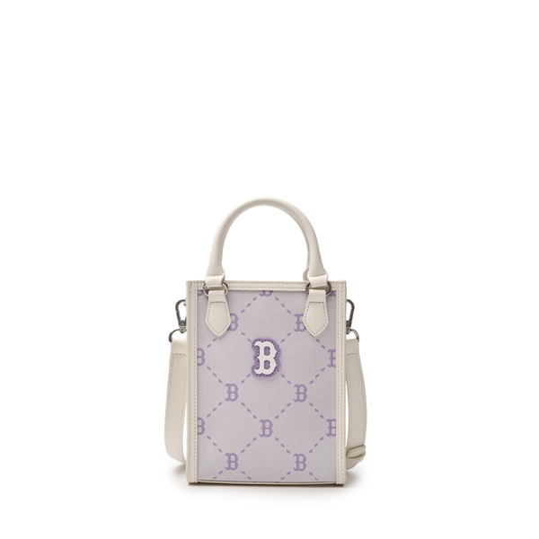 Túi MLB Diamond Monogram Mini Tote Boston Red Sox Ivory