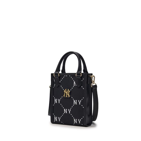 Túi MLB Diamond Monogram Mini Tote Bag New York Yankees Black