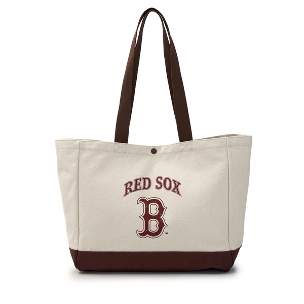 Túi MLB Vintage Lettering Shopper Bag Boston Red Sox Cream [Karina PICK]