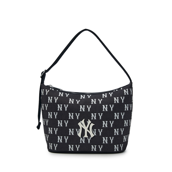 Túi MLB Classic Mono Jacquard Hobo Bag New York Yankees Black