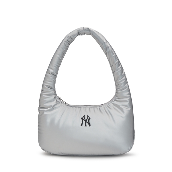 Túi MLB Korea Basic Luxle Leisure Hobo Bag New York Yankees Silver