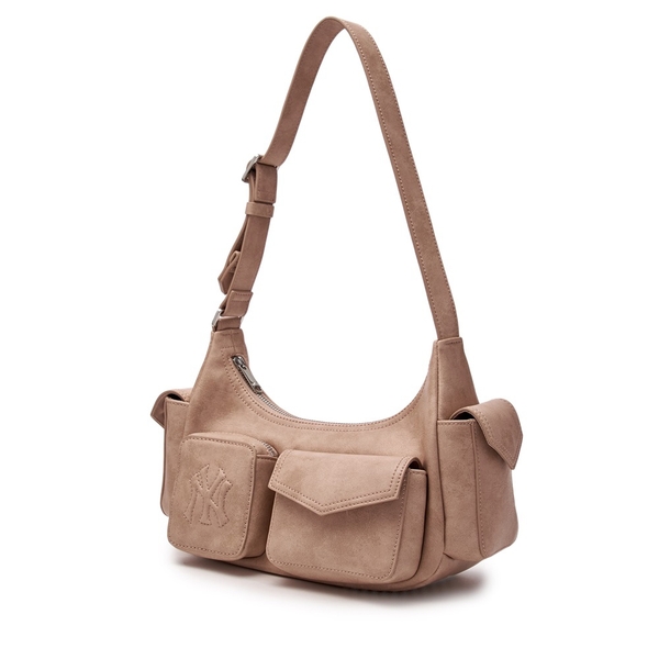 Túi MLB Korea Multi Pocket Cargo Bag New York Yankees Pink