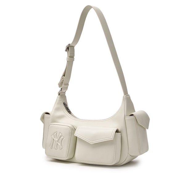 Túi MLB Korea Multi Pocket Cargo Bag New York Yankees Cream