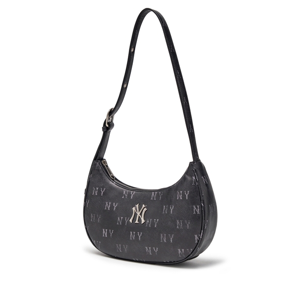 Túi MLB Classic Mono Vintage PU Hobo Bag New York Yankees Black