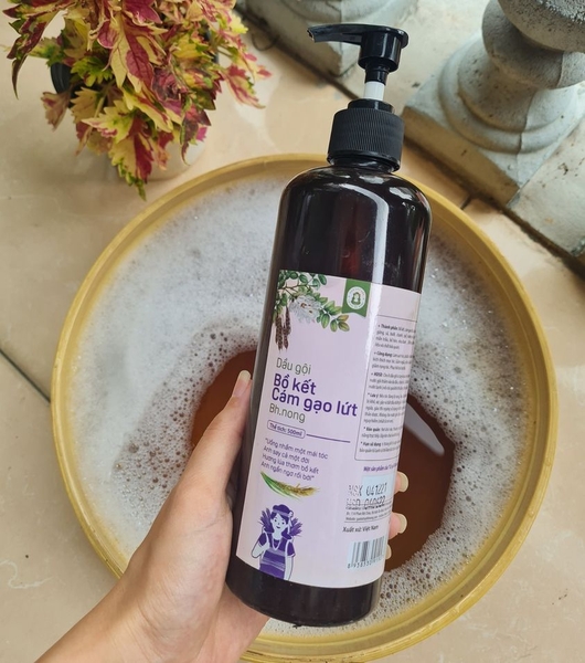 Dầu gội bồ kết cám gạo lứt Cô gái Bh.nong