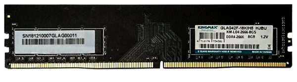 RAM PC KINGMAX (1x8GB) DDR4 2666MHz