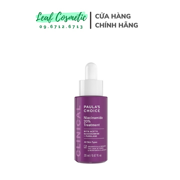 Tinh chất se khít lỗ chân lông tối ưu Paula's Choice Clinical Niacinamide 20% Treatment