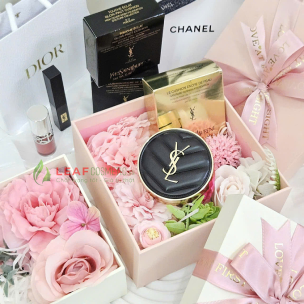 Set Quà Phấn Nước YSL Le Cushion Encre de Peau Vỏ Đen (Chọn Tone)