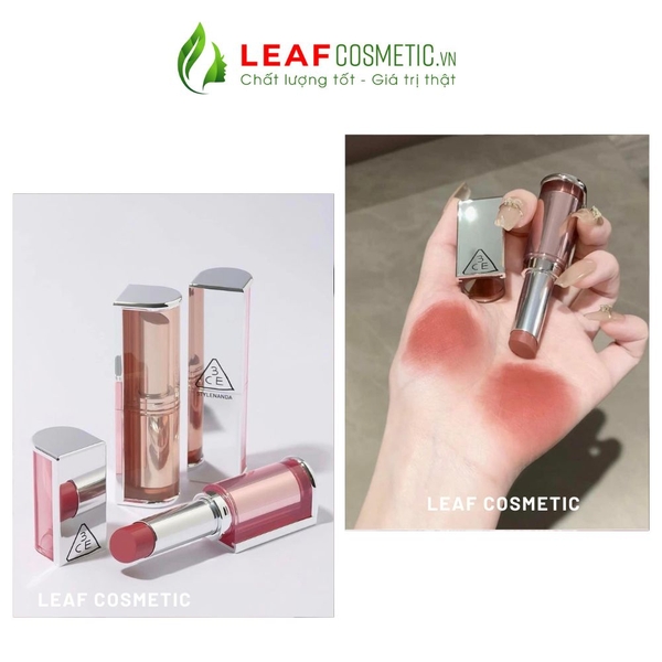 Son Thỏi 3CE Blur Matte Lipstick Peanut Beige - Nâu Cam Tây