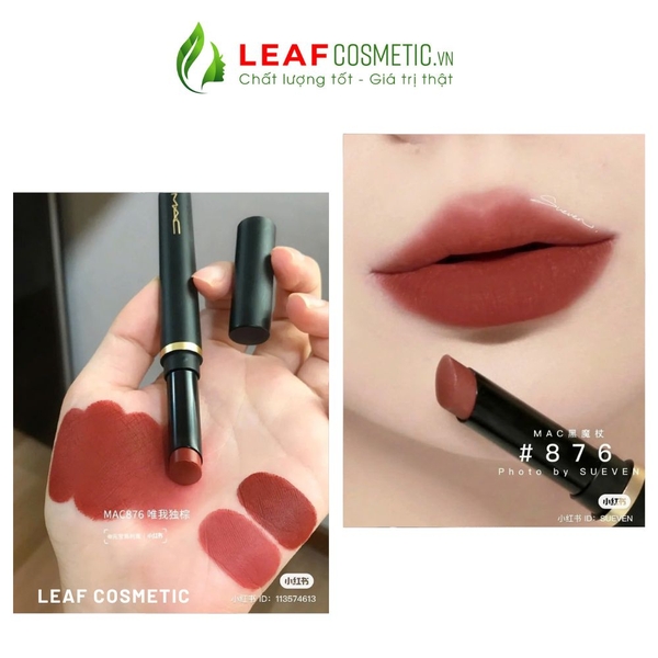 Son Thỏi MAC 876 Nice Spice - Đỏ Nâu